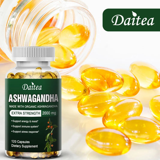 Organic Ashwagandha Extract Capsules for Mood & Energy Support