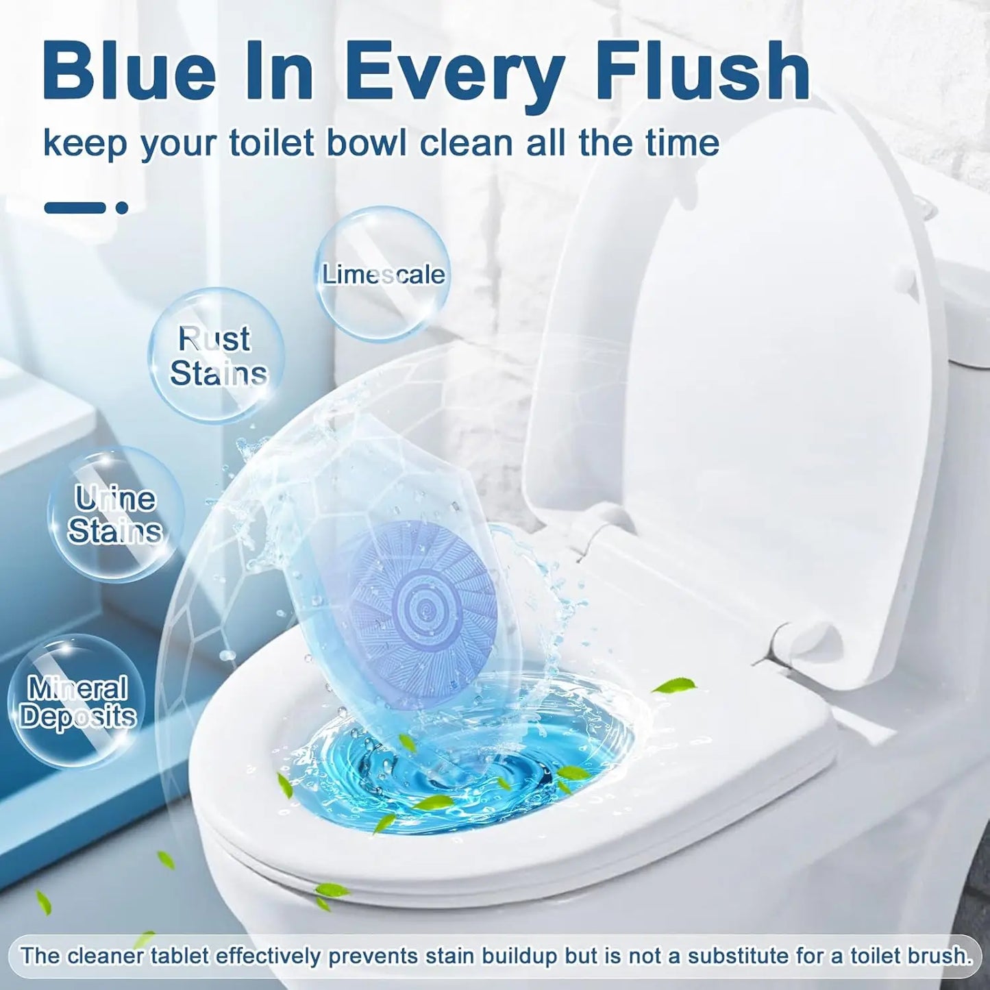 12-Pack Toilet Bowl Cleaner Tablets | Powerful Stain Removal