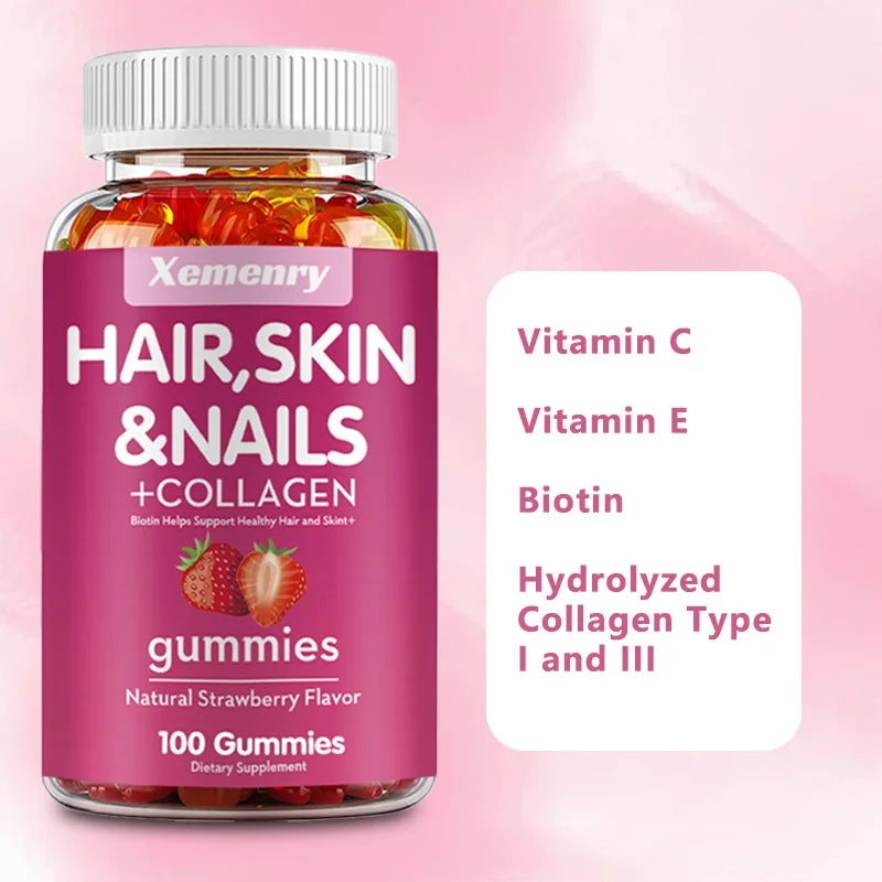 Biotin Gummies for Healthy Hair, Skin & Nails | 100 Count