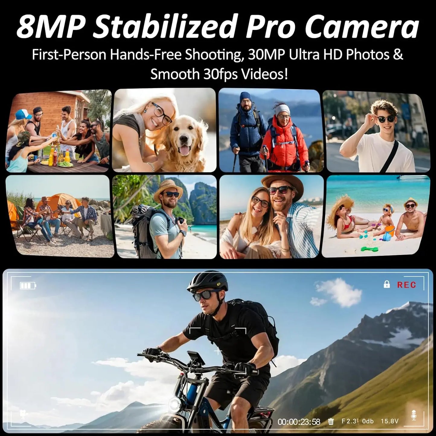 Large Capacity Smart Glasses with Translation & Recording Features