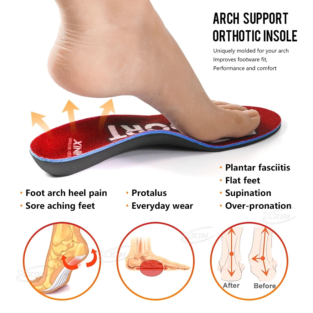 Arch Support Insoles for Flat Feet | Orthopedic Shoe Pads