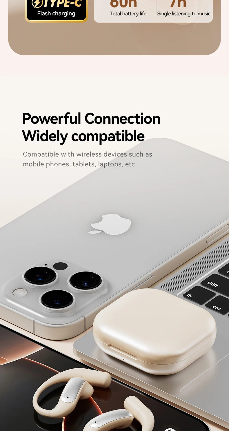 Wireless ANC Bluetooth Earphones with Real-time Translation