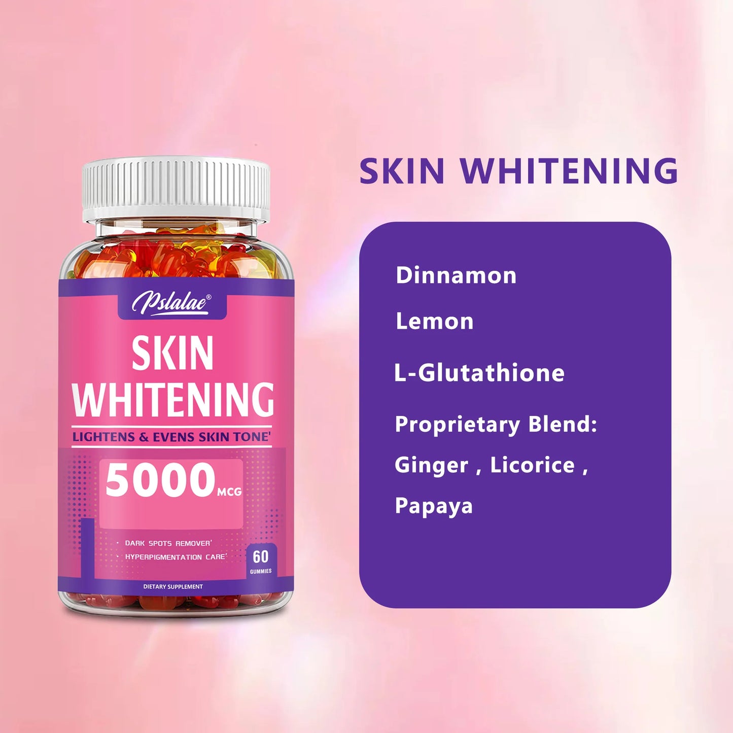 Skin Whitening Gummies | Brighten Skin Tone & Anti-Aging Support