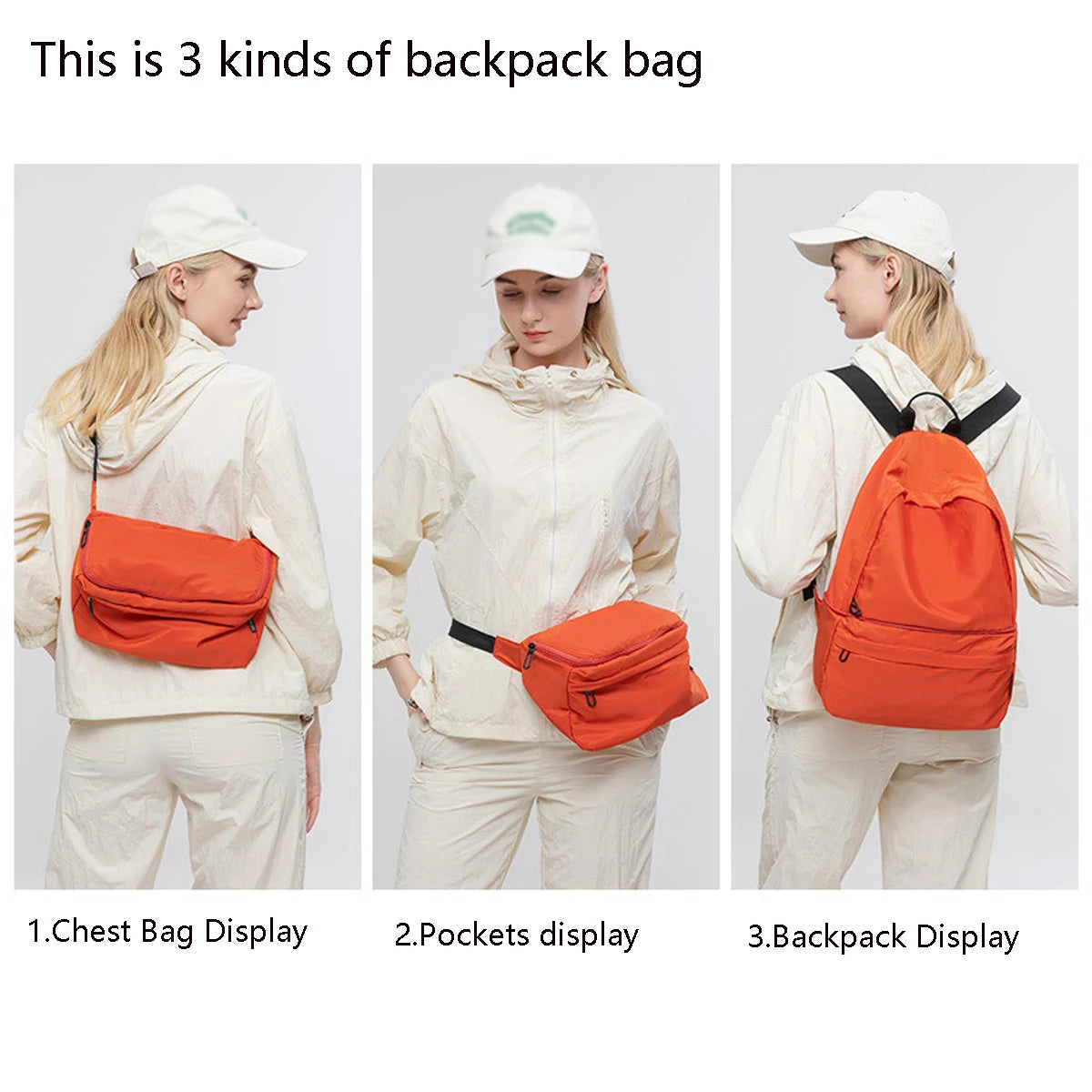 Lightweight Multifunctional Backpack | Versatile Casual Crossbody Bag
