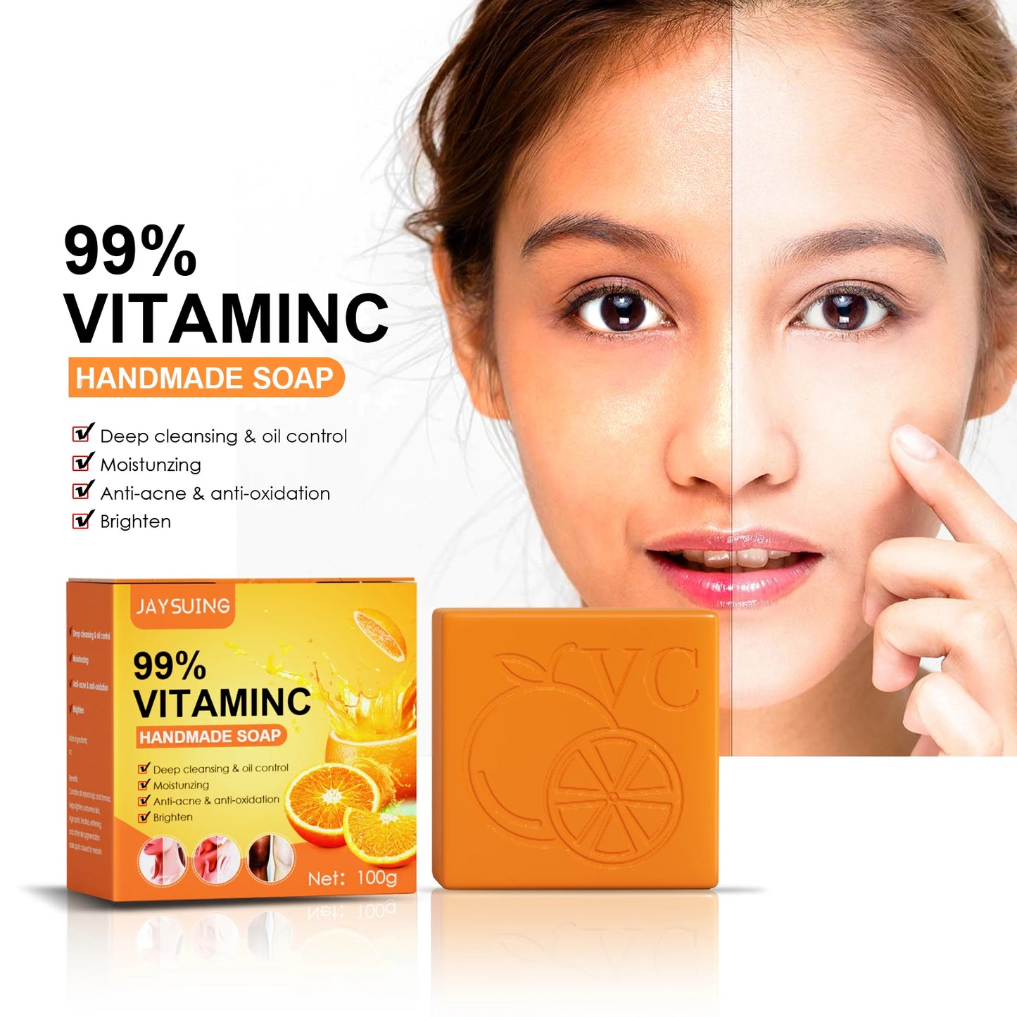 Natural Whitening Soap Bar | Deep Cleanse & Brighten Skin