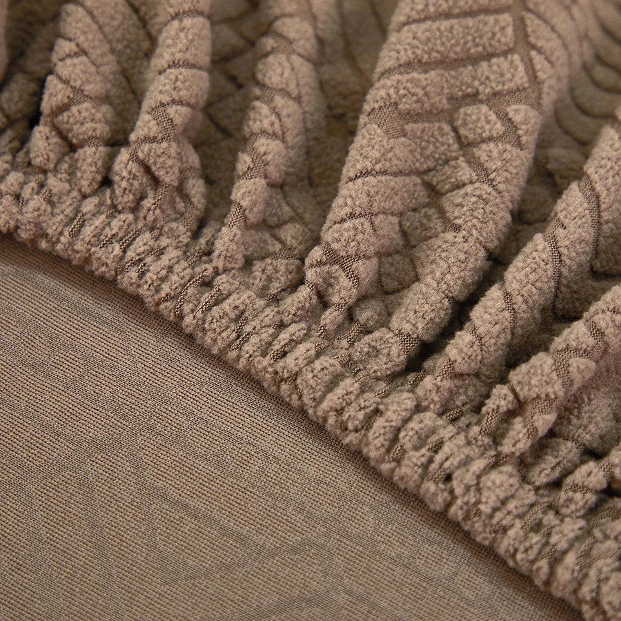 Elastic Jacquard Polar Fleece Sofa Cushion Covers | Pet-Proof Design