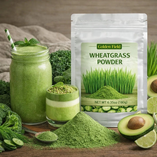 Wheatgrass Powder - Fresh Green Vegetable Powder for Smoothies