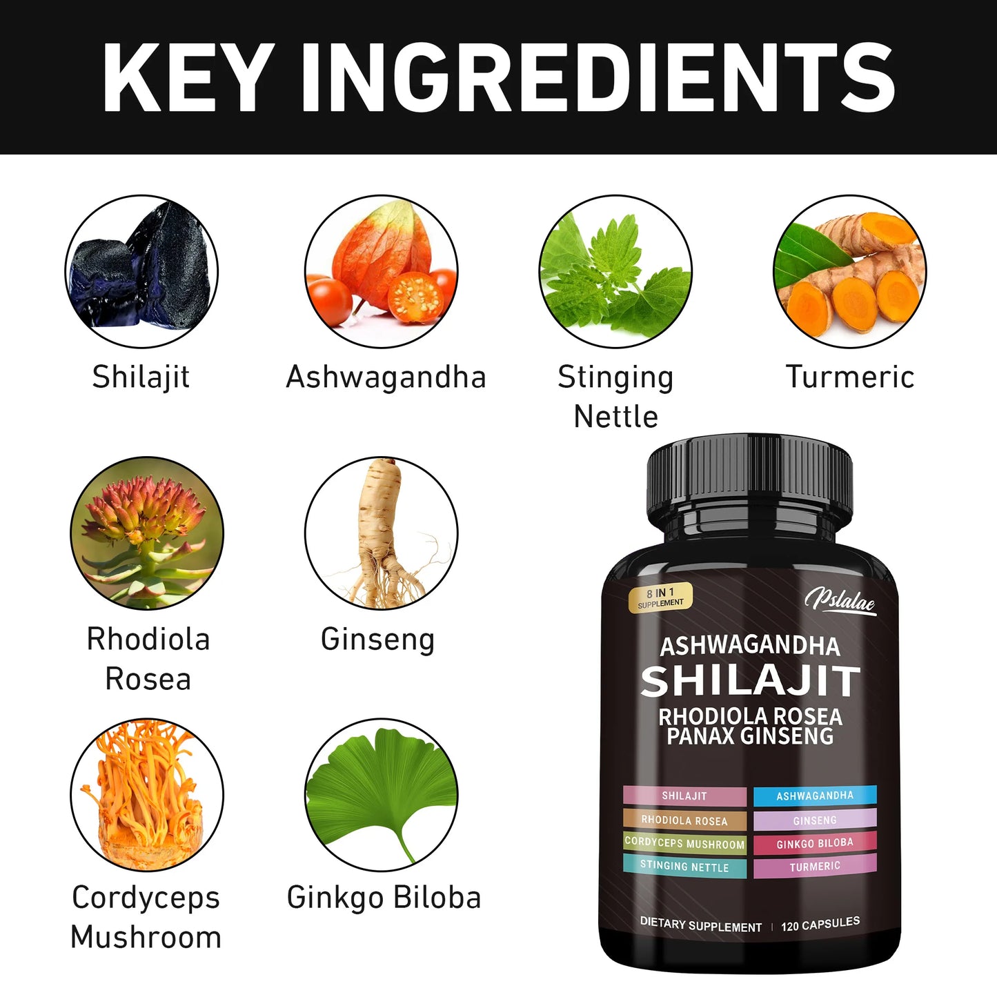 Energy-Boosting Herbal Supplement with Shilajit & Ginseng