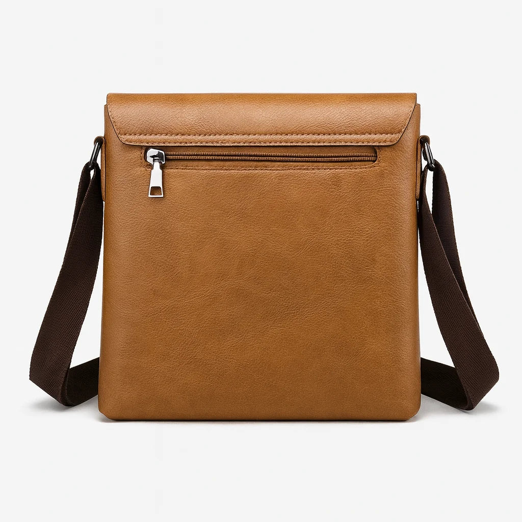 Lightweight PU Leather Messenger Bag | Stylish Business Accessory