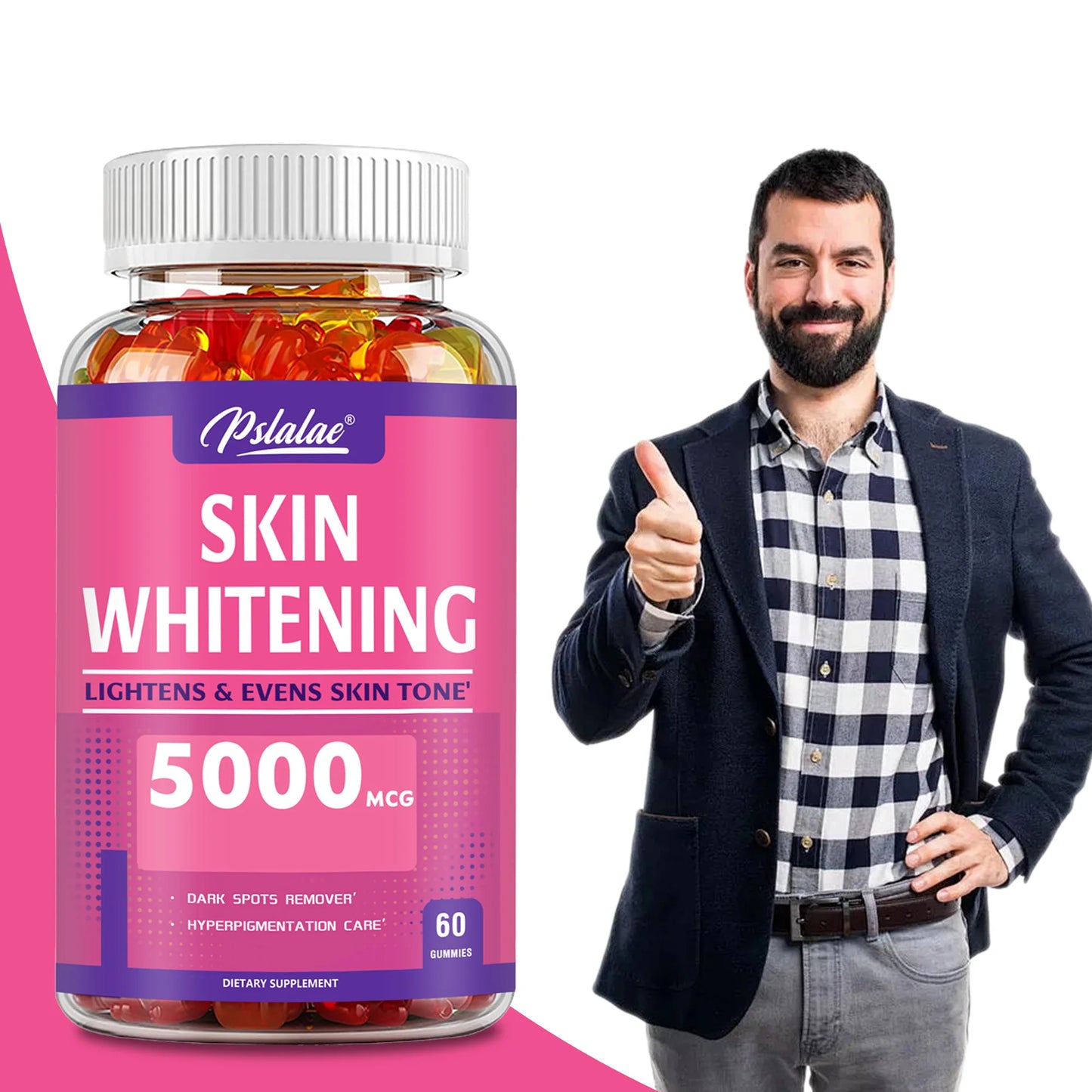Skin Whitening Gummies | Brighten Skin Tone & Anti-Aging Support