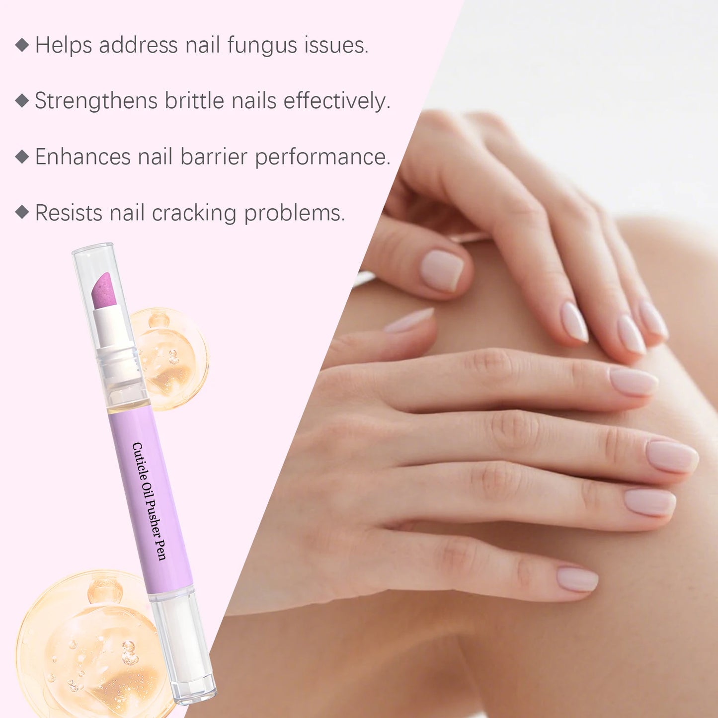 Lavender Cuticle Oil Pusher Pen | Nourishing Nail Care Tool