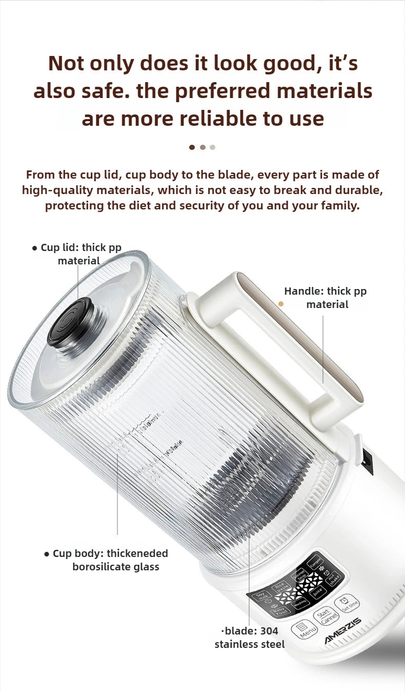 Versatile Mini Soymilk Machine | Multifunctional Kitchen Device