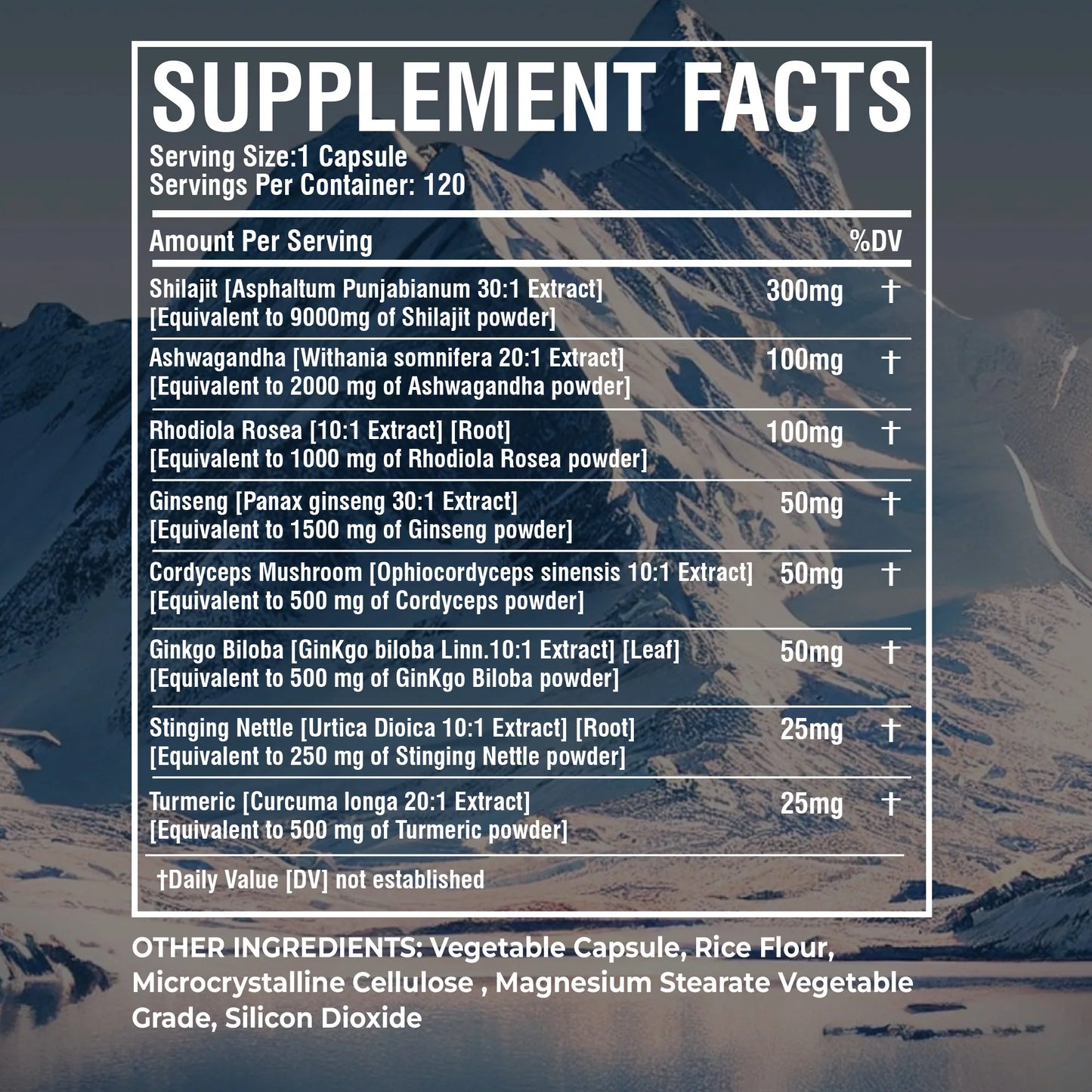 Energy-Boosting Herbal Supplement with Shilajit & Ginseng
