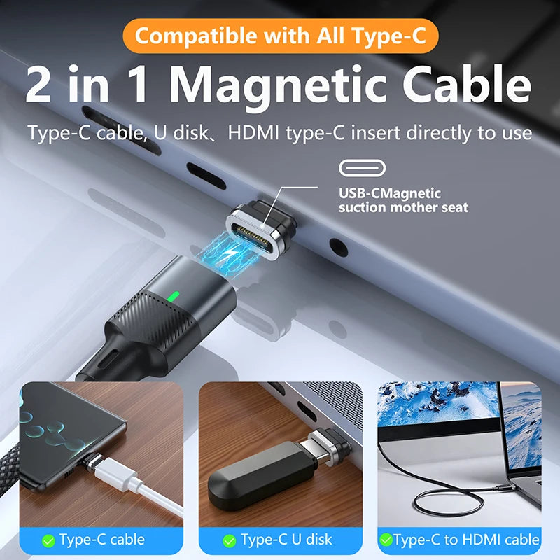 Super Fast Charging Magnetic USB C Cable | Universal Compatibility