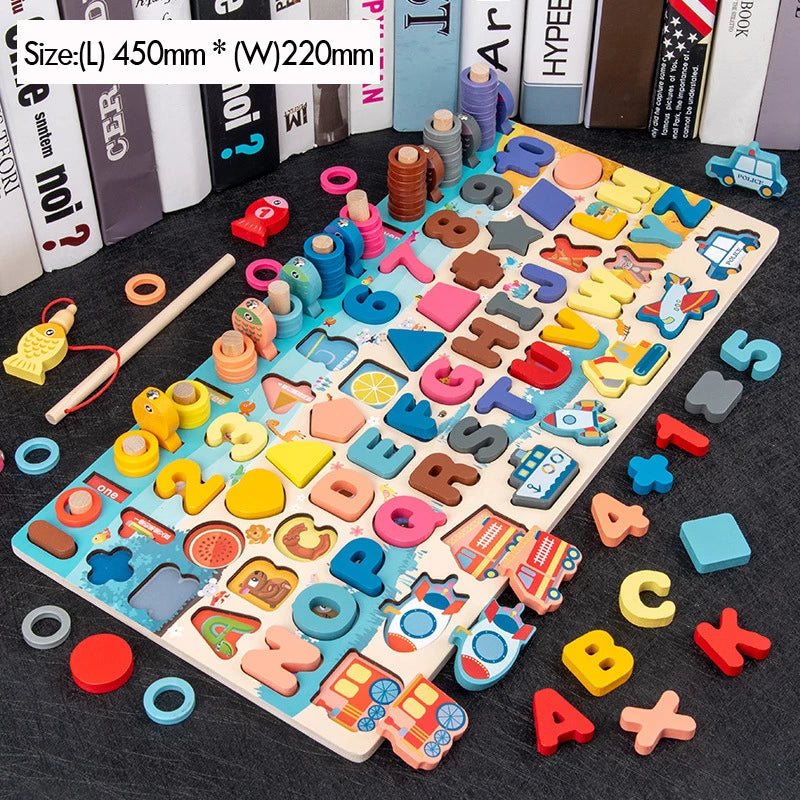 Kids Montessori Math Toys | Educational Wooden Puzzle Game
