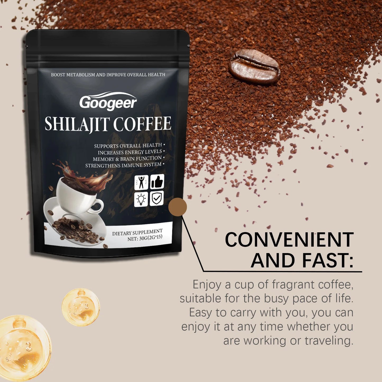 Instant Coffee for Energy & Weight Management | Low-Sugar Formula