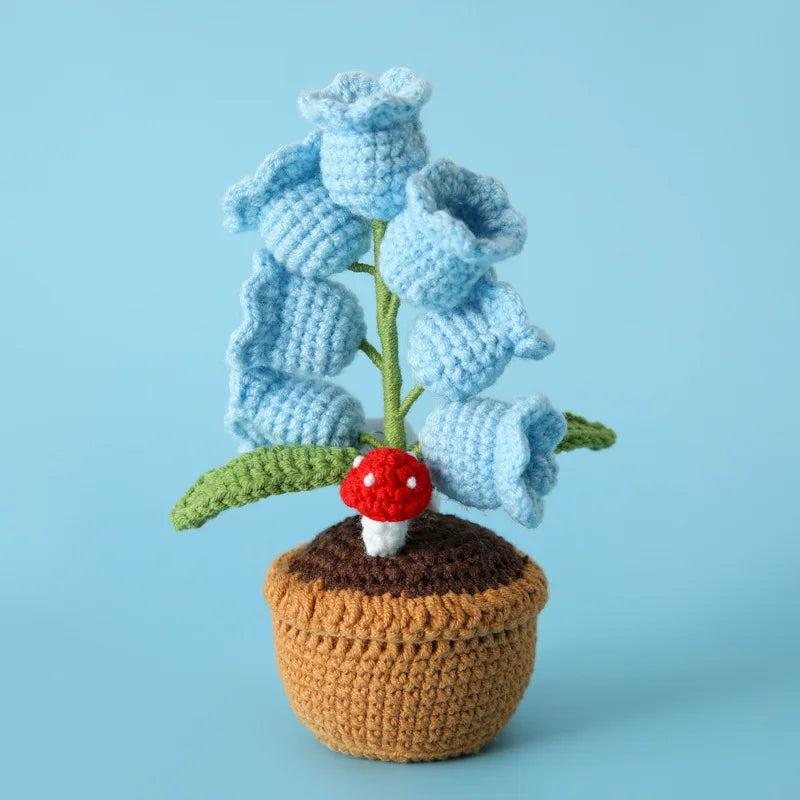 LED Knitted Lily of the Valley | Beautiful Crochet Flower Decor