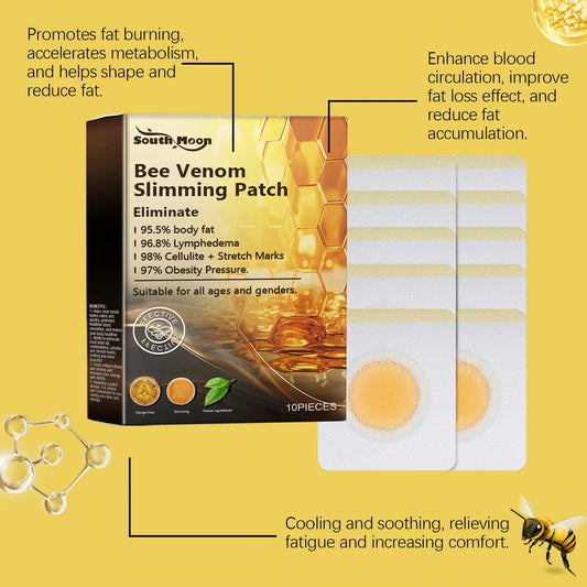 10pcs Bee Venom Body Shaping Patches for Weight Loss & Detox