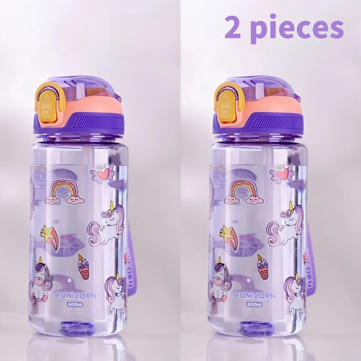 Kids Dinosaur Water Bottle | Leakproof Sippy Cups with Straw