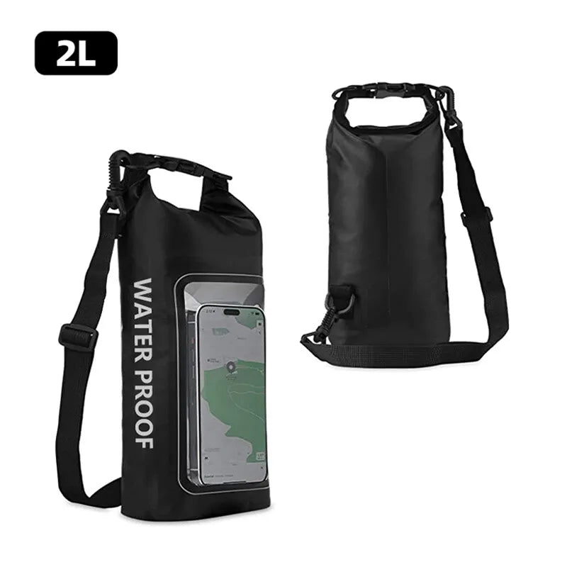 2L Waterproof Dry Bag with Touch Screen Case for Outdoor Adventures