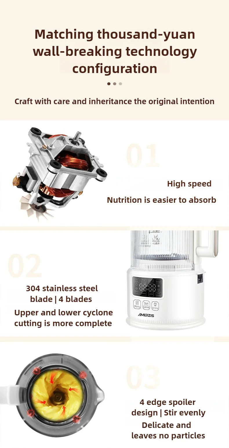 Versatile Mini Soymilk Machine | Multifunctional Kitchen Device