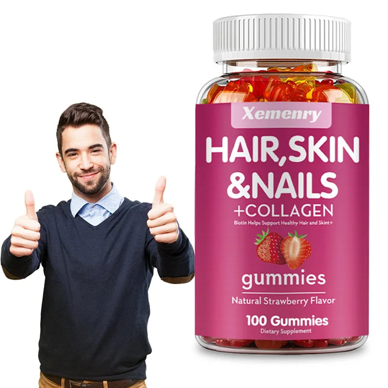 Biotin Gummies for Healthy Hair, Skin & Nails | 100 Count