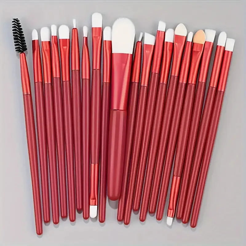 20PCS Professional Makeup Brushes Set | Synthetic Hair Foundation, Blending, Eyeliner, Concealer & Contour Brushes with Sponge 2026