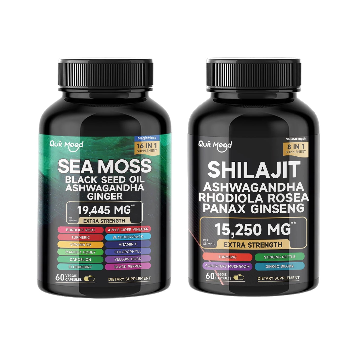 High Potency Sea Moss & Shilajit Vitality Combo | Boost Wellness Naturally