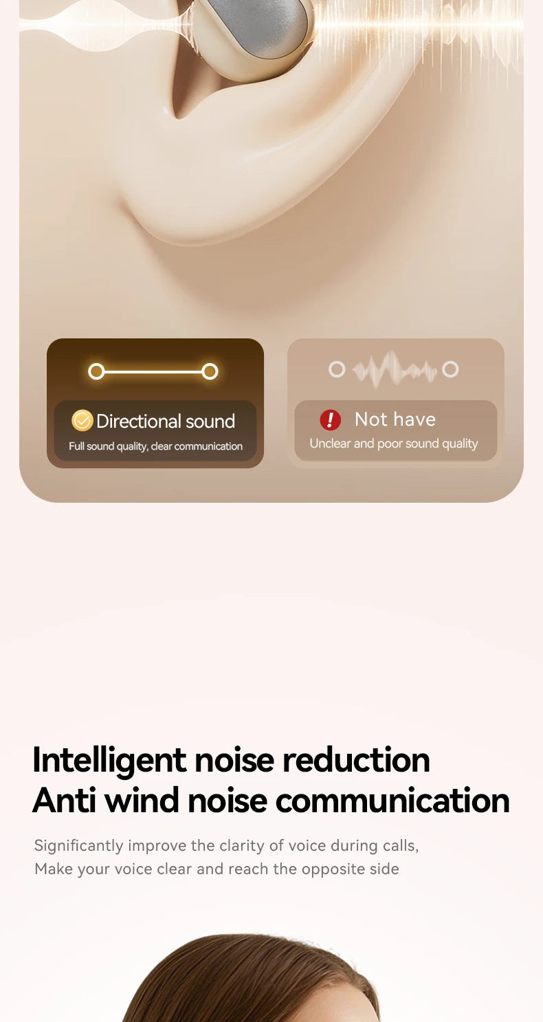 Wireless ANC Bluetooth Earphones with Real-time Translation