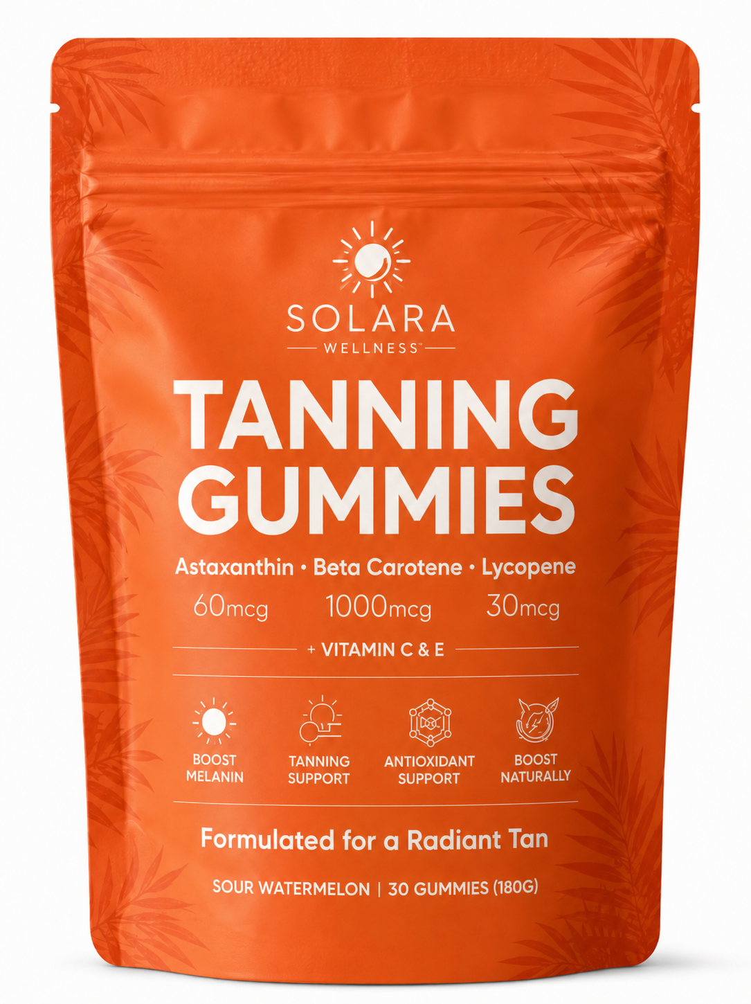 SOLARA WELLNESS™ Women's Tanning Gummies | Enhance Your Radiant Glow Naturally