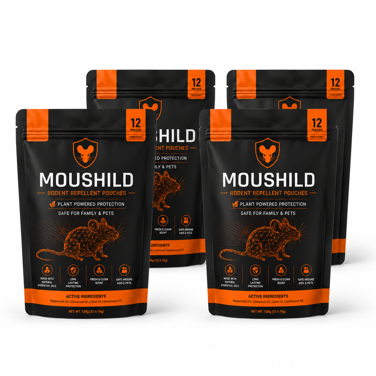 Moushield Natural Mouse Rodent Repeller Pouch | Safe, Eco-Friendly Solution