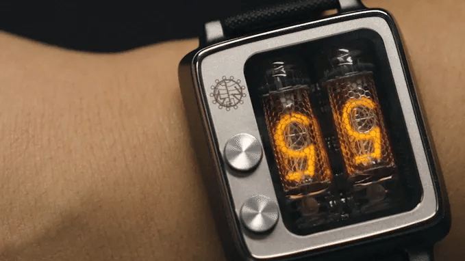 Neon Nixie Tube Digital Watch | Sapphire Glass, 9-Color Backlight