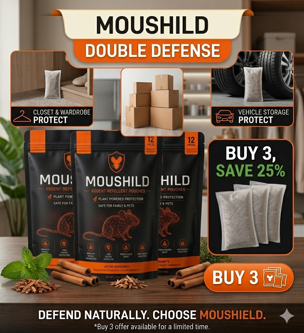 Moushild™ Natural Mouse Rodent Repeller Pouch | Safe & Effective Protection