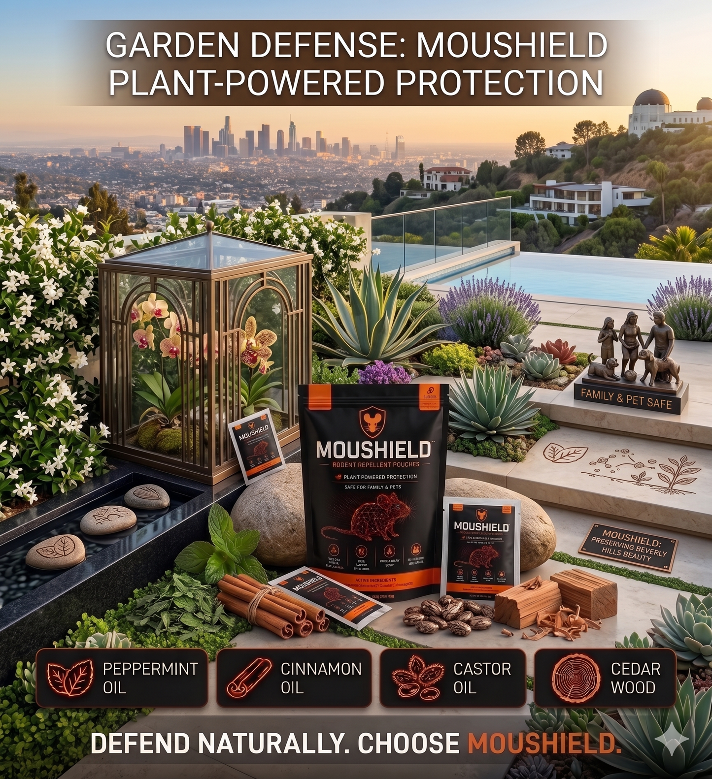 Moushild™ Natural Mouse Rodent Repeller Pouch | Safe & Effective Protection