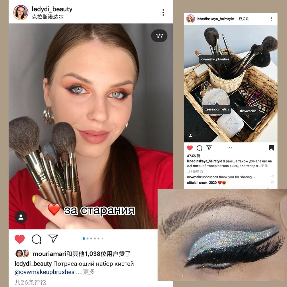Natural Goat Hair Eyeshadow Brush | Flawless Makeup Application