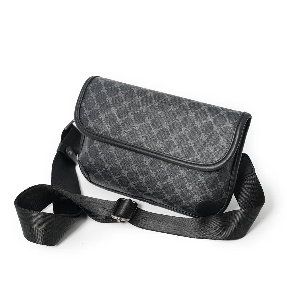 Stylish Men's PU Leather Crossbody Bag | Versatile Fashion Accessory