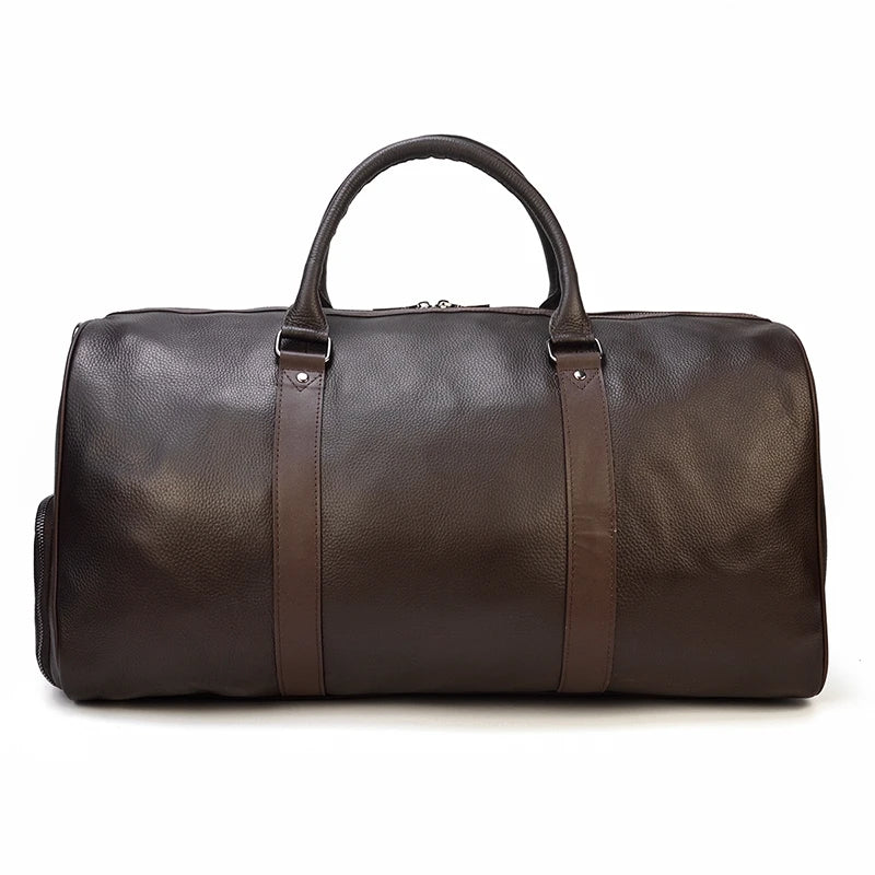 Luxury Genuine Leather Travel Bag for Men & Women | Versatile Duffle