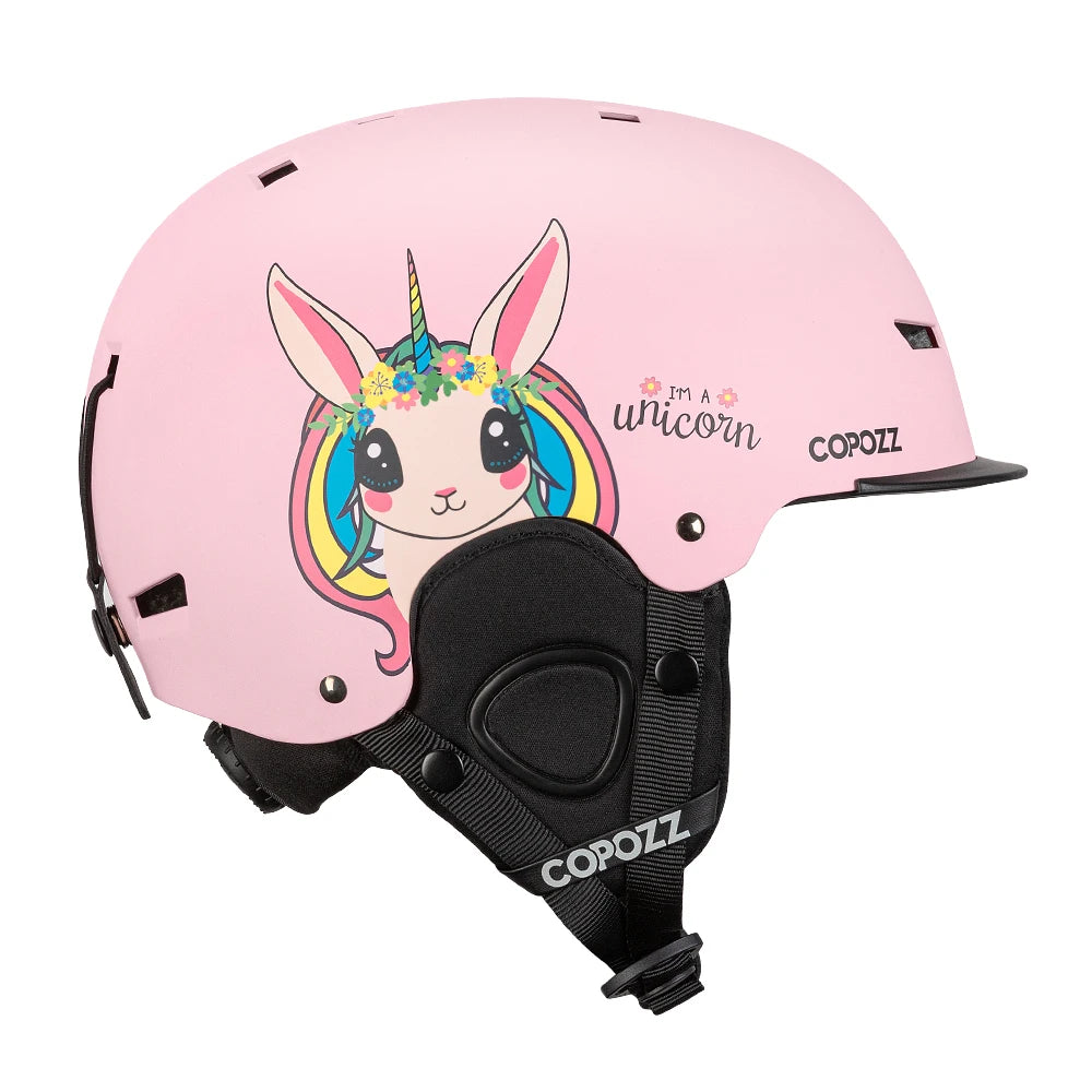 Half-Covered Anti-Impact Ski Helmet for Adults and Kids