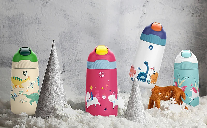 Vacuum Water Bottle for Children | BPA Free, Healthy Straw Design