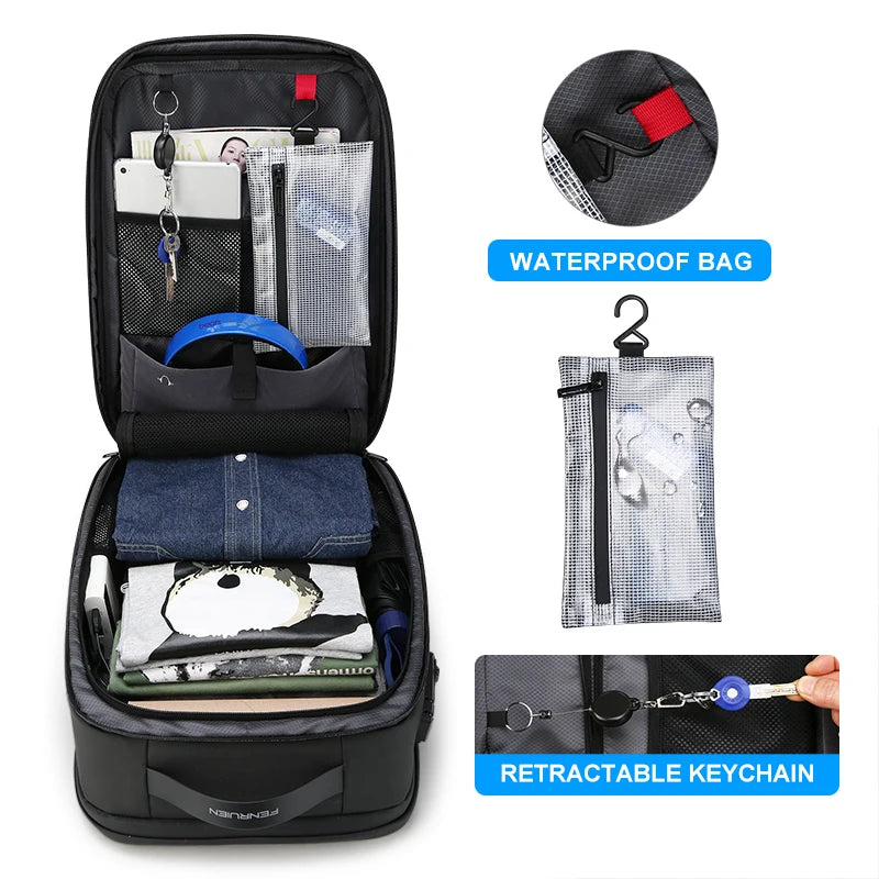 Waterproof Anti-Theft Men's Backpack for School & Travel