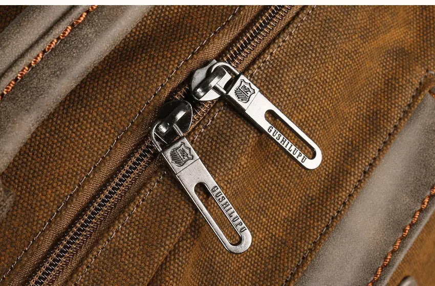 Vintage Canvas Backpack for Men & Teens | School & Travel Rucksack