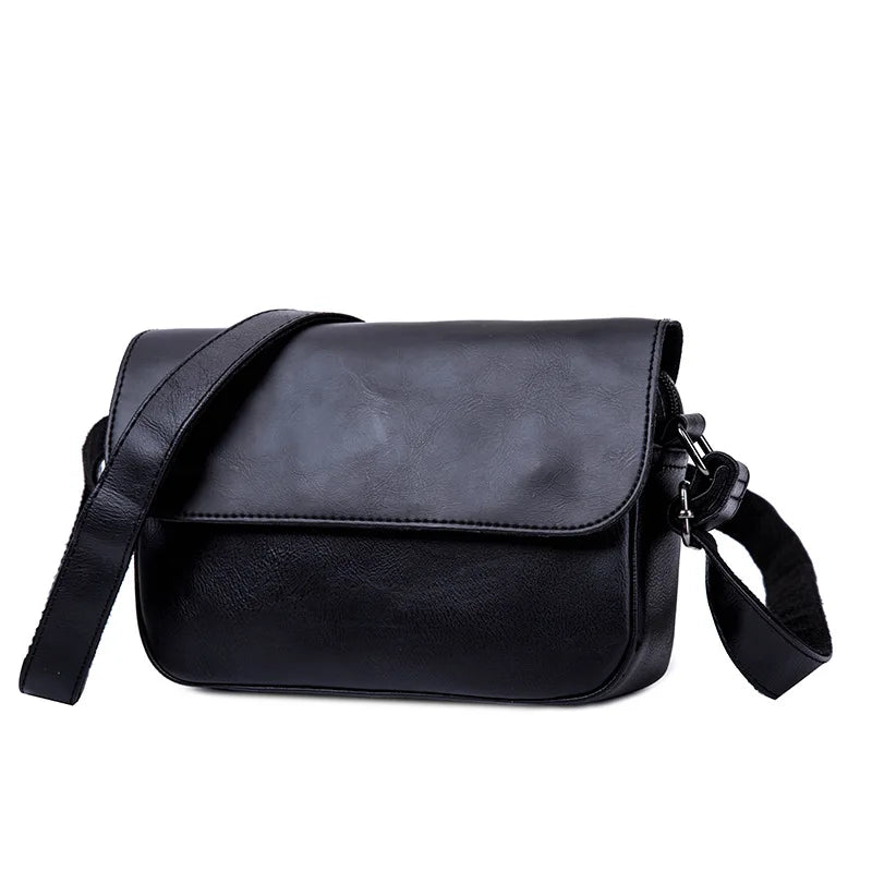 Stylish Crossbody Messenger Bag for Men | PU Leather Shoulder Satchel