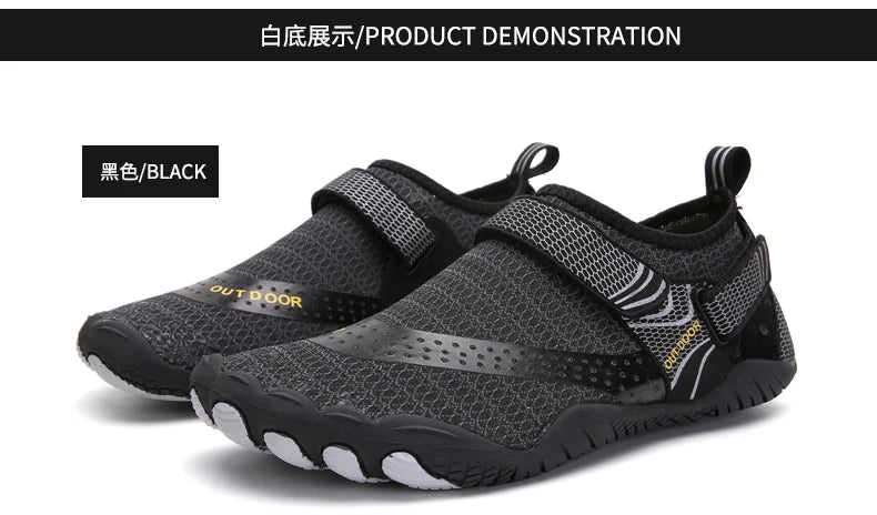 Unisex Swimming Water Shoes Men Barefoot Outdoor Beach Sandals Upstream Aqua Shoes Plus Size Nonslip River Sea Diving Sneakers