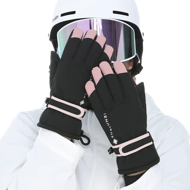Winter Waterproof Ski Gloves | Touch Screen Warm Outdoor Gloves