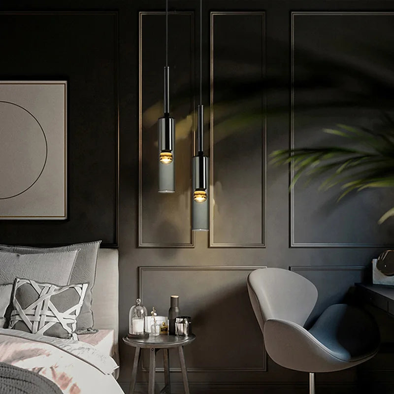 Modern Crystal Bedside Lamp | Elegant Minimalist Lighting Solution