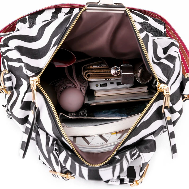Stylish PU Leather Large Backpack | Women's Vintage Travel Rucksack