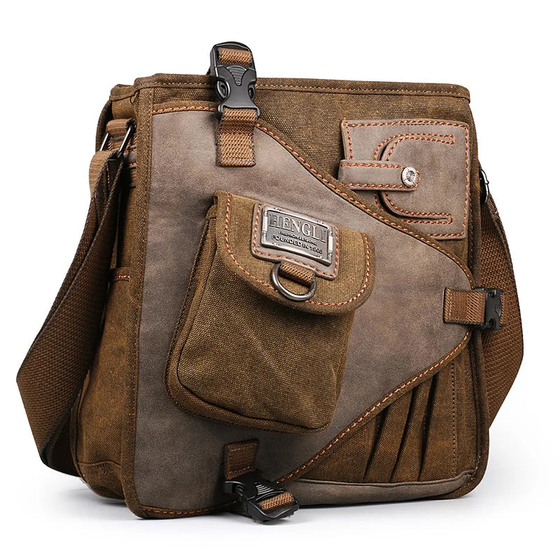 Retro Canvas Shoulder Bag | Stylish Multifunctional Messenger Tote