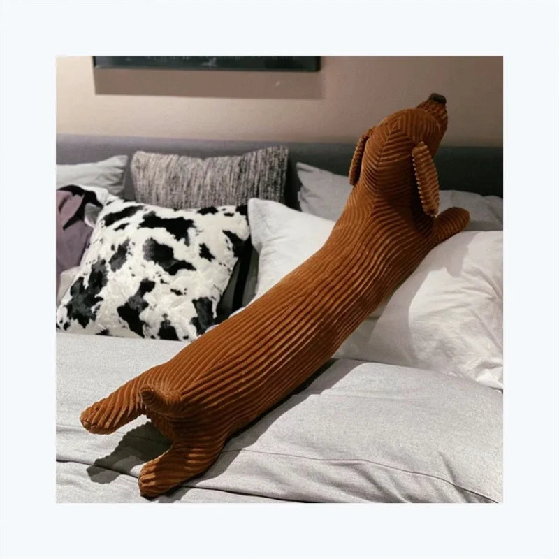 Lifelike Dachshund Plush Pillow | Cozy Home Décor Cushion