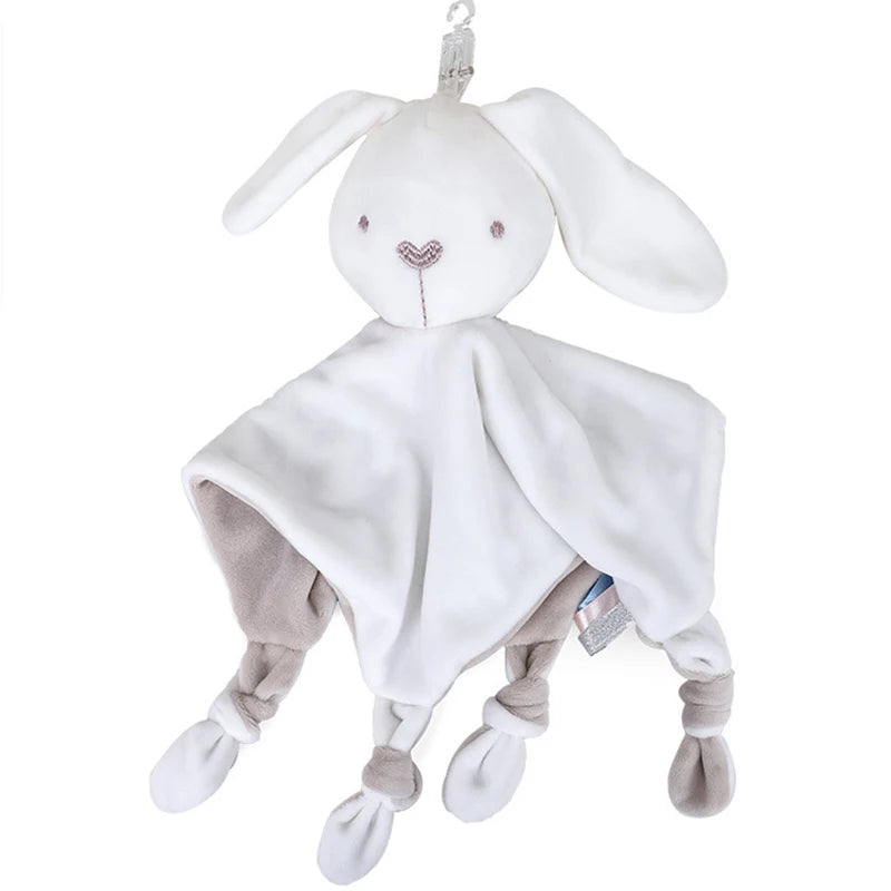 Cute Elephant Plush Teether Rattle for Newborns | Soft Blanket Toy