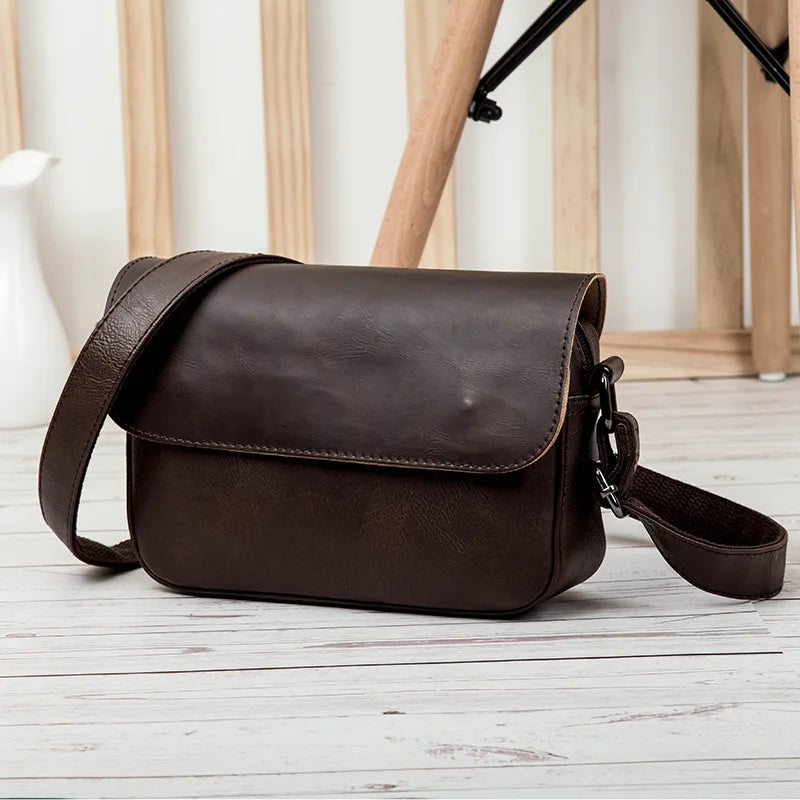 Stylish Crossbody Messenger Bag for Men | PU Leather Shoulder Satchel
